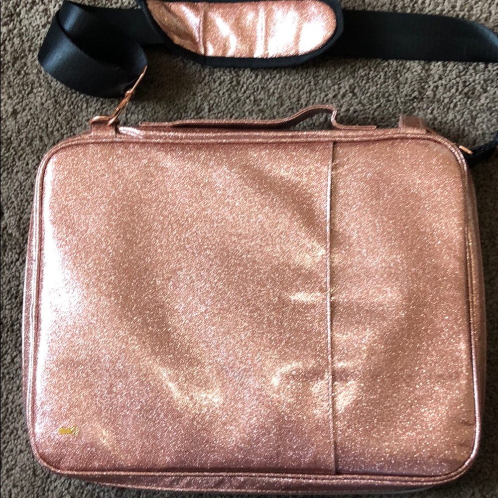 Pink sparkly laptop case